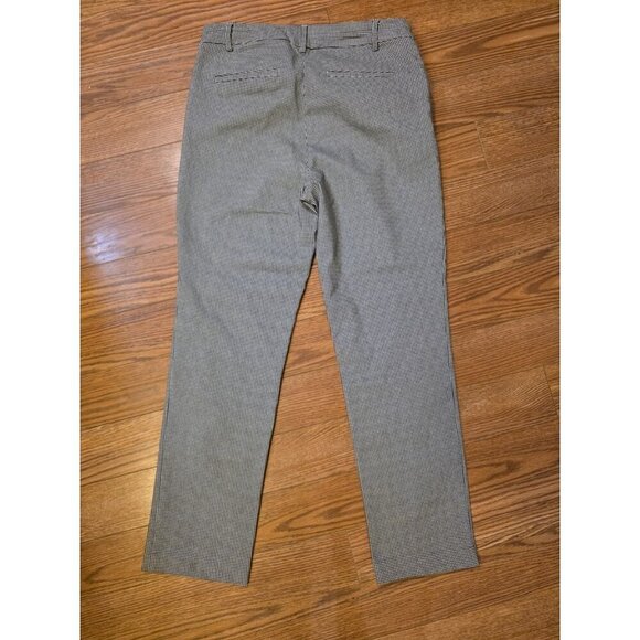 Hilary‎ Radley Pants Womens Medium Ankle Houndstooth Black White Stretch EUC - Picture 9 of 10